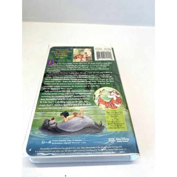 The Jungle Book (VHS, 1997, 30th Ann Lim Ed) Jungle Book 2 Balloo Plush NWT - Picture 3 of 5